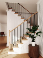 Iron Baluster 9092 - 1/2" Square - Contemporary Split Oval - Image 3
